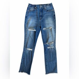 Juicy Couture High Rise Distressed Blue Women's Jeans Sz 26